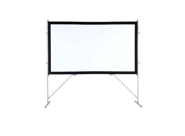 Kingpin Frontprojeksjonsduk 305x171 cm 133" m/sort kant, 16:9